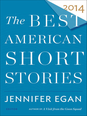 cover image of The Best American Short Stories 2014